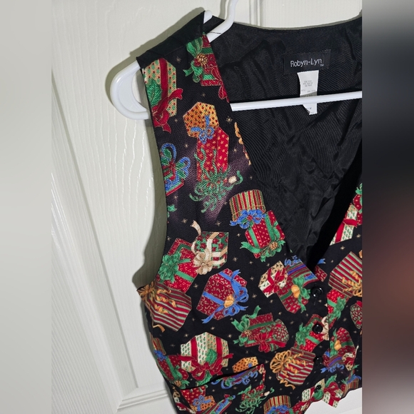 Vintage Womens Christmas Vest Medium - Picture 7 of 9